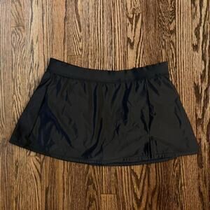 Black swim skirt with built in